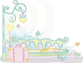 小清新卡通水彩插画图案