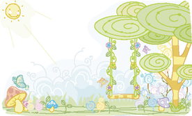 小清新卡通水彩插画图案