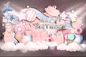 猪宝宝生日宴设计图