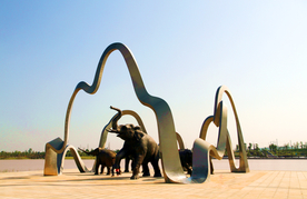 南宁五象湖公园五香象景观
