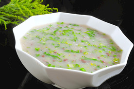 红豆青菜粥