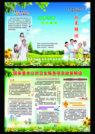 公共卫生健康服务传单