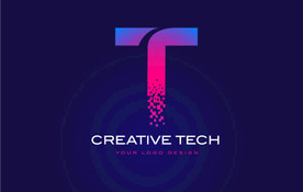 科技感英文LOGO字母T