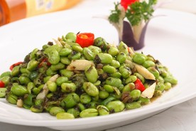 雪菜毛豆
