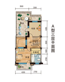 房地产psd分层户型图