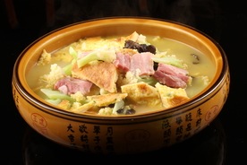 花菜烩蛋饼