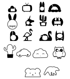 欧式挂饰 动物木质模具