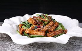 小白菜烧腐竹