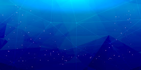 蓝色科技光效线条海报背景素材