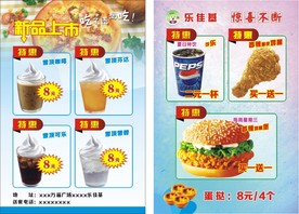乐佳基宣传单