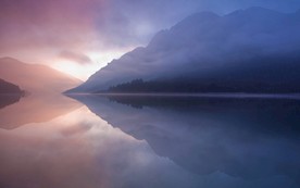 山河 傍晚山水