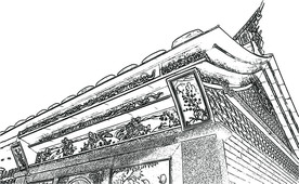 闽南厝 古风 矢量 瓦房 房屋