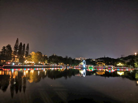中山市 夜景 仙湖公园
