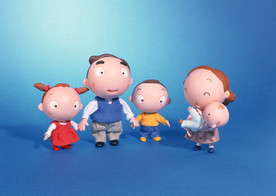 快乐家庭 玩偶 木偶 家庭