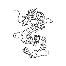 线描龙CDR矢量图