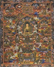 释迦牟尼佛故事传唐卡