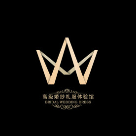 婚纱logo设计 字母M设计