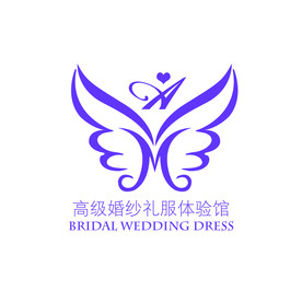 婚纱logo设计  字母M设计