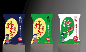 辣条包装袋 卡通 创意 俏皮