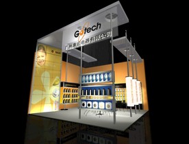 3d展览设计 展台设计 简洁