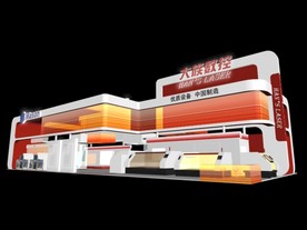 3d展览设计 展台设计 简洁