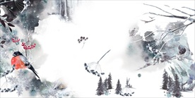 中国风山水图