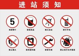 加油站进站须知安全提示