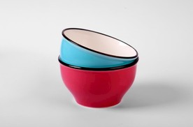 碗 瓷碗 彩色碗 餐具 陶瓷