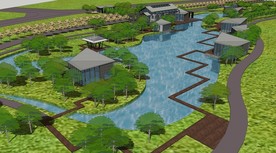 现代度假滨水别院