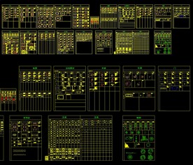 工装办公桌沙发电器CAD图库