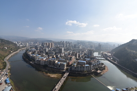 石柱县城全景
