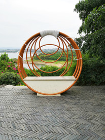 同心圆公园座椅