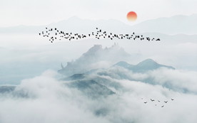 新中式电视背景