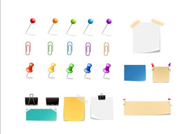 办公学习用品回形针图钉