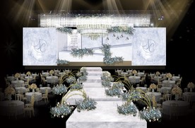 蓝色婚礼效果图