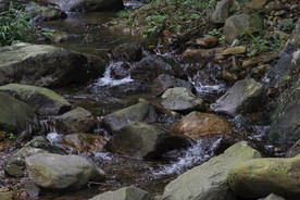 山间 石头 小溪 背景 自然