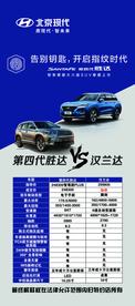 第四代胜达对比展架