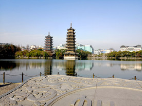 桂林双塔   金银双塔  广西