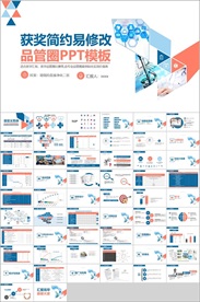 获奖品管圈PPT模板