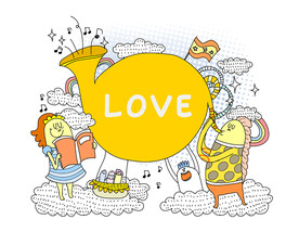 LOVE插画系列