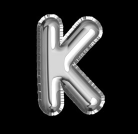 铝箔 气球 英文 字母 K