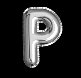 铝箔 气球 英文 字母 P