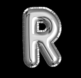 铝箔 气球 英文 字母 R