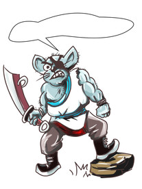 老鼠卡通手绘动物老鼠创意搞笑图