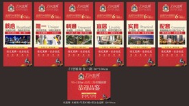 房地产开盘红色喜庆展架