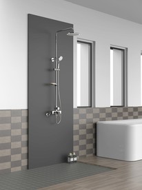 浴室大淋浴场景图