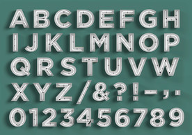 字母符号数字设计