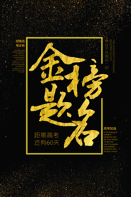 高考金榜题名平面海报psd
