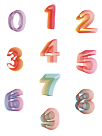 阿拉伯数字免抠素材