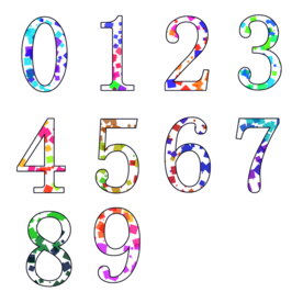 阿拉伯数字免抠素材